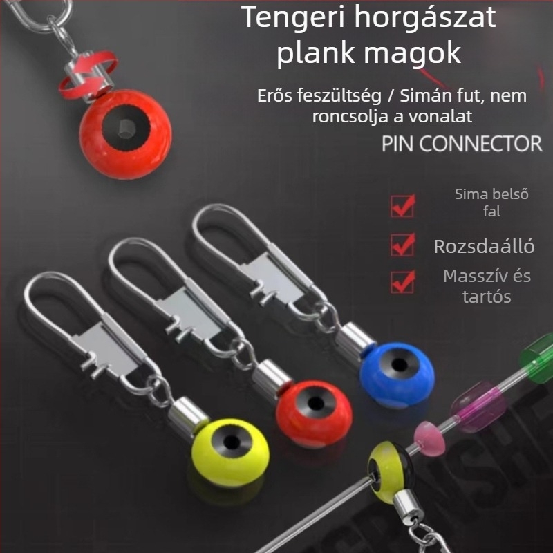 Tengeri horgászat spacer gyöngy nyolcas alakú csatlakozóval — PU anyag