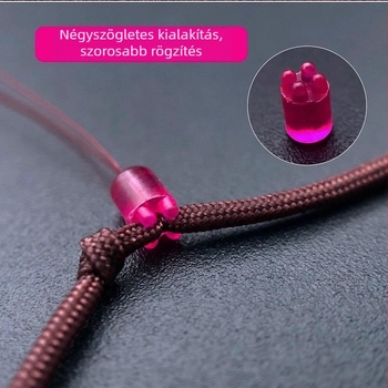 Silikon gyöngy horgászathoz – felső gyöngy, záró gyöngy, térgyöngy, négyszögletes pozicionálás, készlet fő vonal PE csomóval