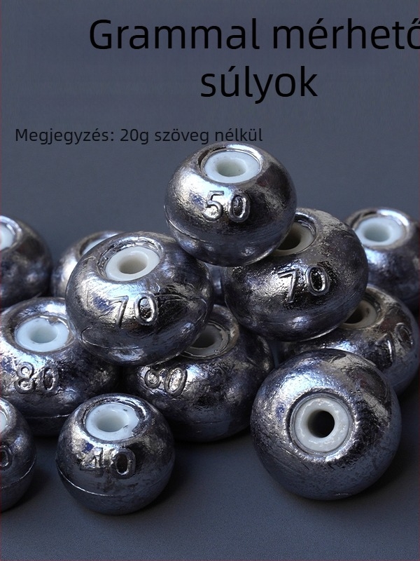 Üreges kerámiás horgász súlyok készlet, 50 g, 30 db, dobáshoz, anti-drift, hosszú távú dobás