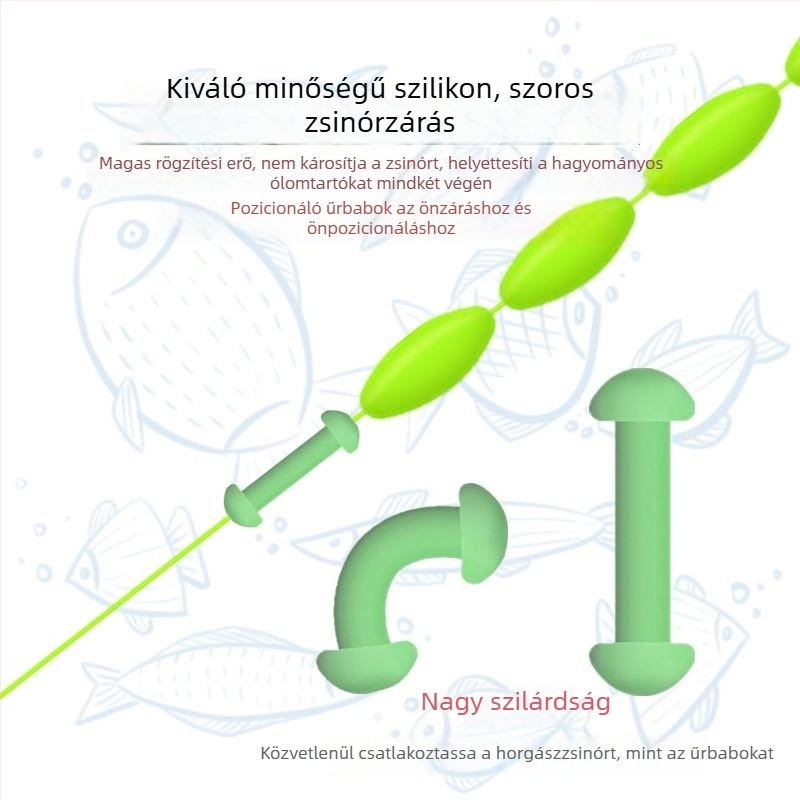 Mágikus szilikon Space Bean önzáró súly folyóvízi horgászathoz, puha maggal, versenyszerű horgászfelszerelés és kis kiegészítők