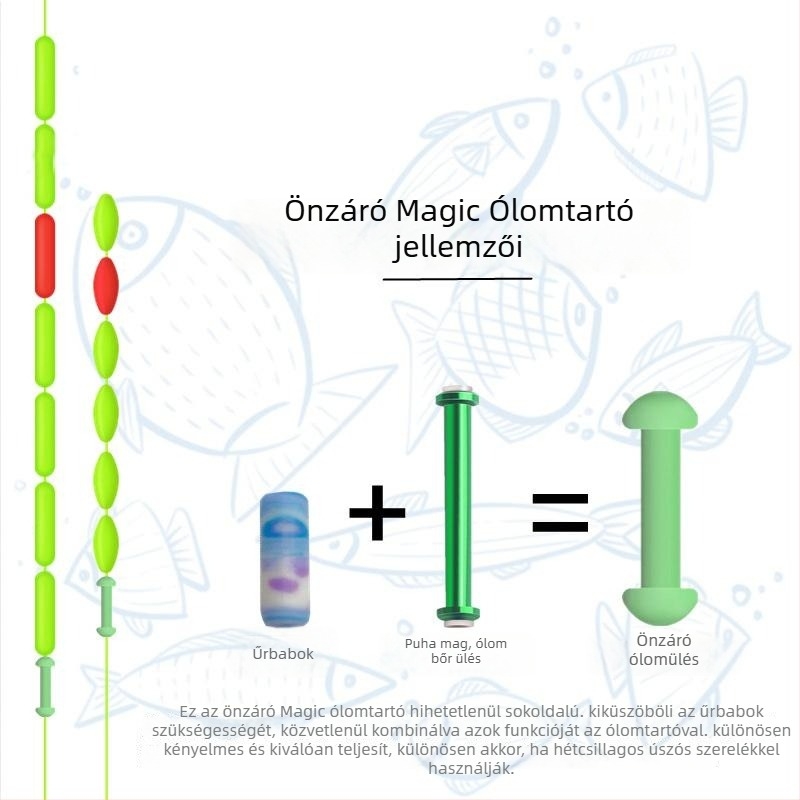 Mágikus szilikon Space Bean önzáró súly folyóvízi horgászathoz, puha maggal, versenyszerű horgászfelszerelés és kis kiegészítők