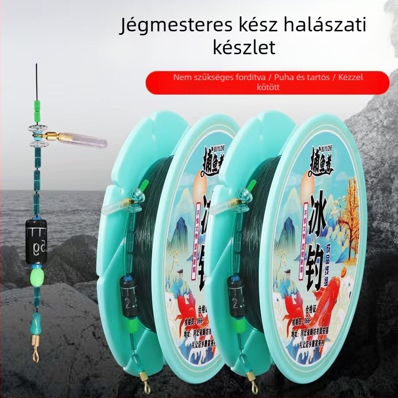Jégkori damilszett nylon fonalból – jégkori horgászat és tutajozás számára, opciók damil erőssége 1.0#, 1.2#, 1.5#