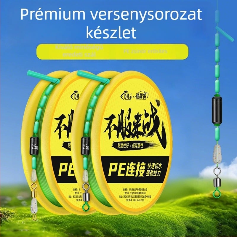 PE fő damil készlet, kiváló minőségű versenyrögzítéshez – összekötött fő damil
