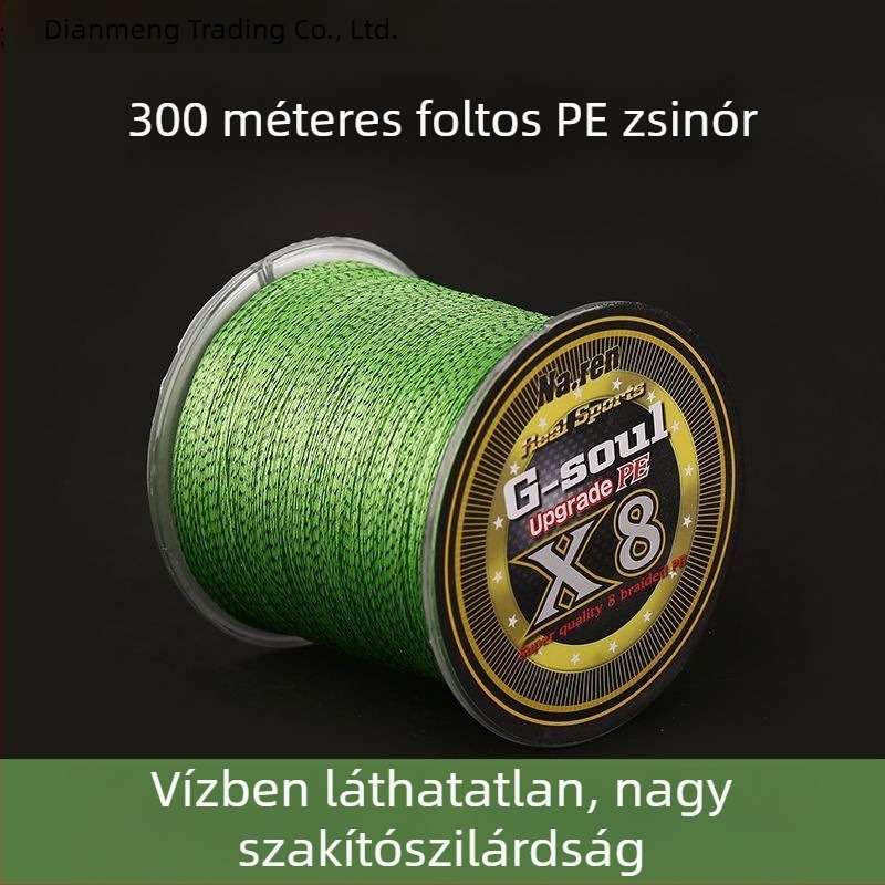 Dali Ma PE Fő Horgászvonal Tengerre, 300 m Hálósított Vonal, Líder és Csali Vonal