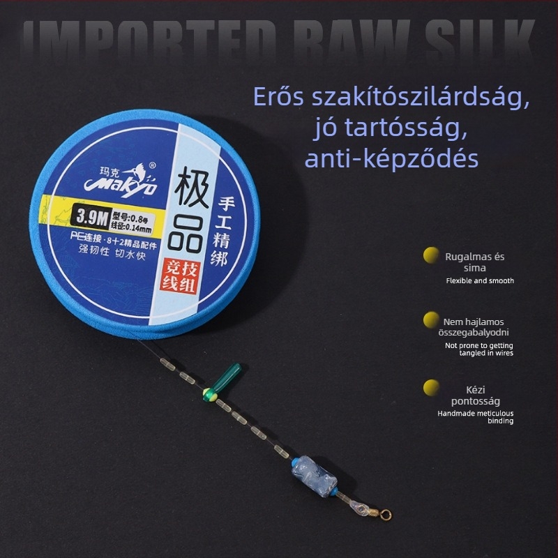 Fő damil a horgászathoz - nejlon damil, erős, hossza 3,6–7,2 m, Márka Mark
