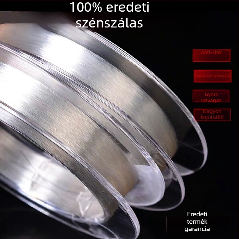 Tuohang Sub-Line horgász zsinór — szénszálas rost, nagy sűrűség, rendkívül erős, 100 darabos csomag