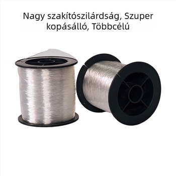 300 m átlátszó nylon horgász zsinór, kopásálló, magas szakítószilárdsággal: fő zsinór és vezető zsinór