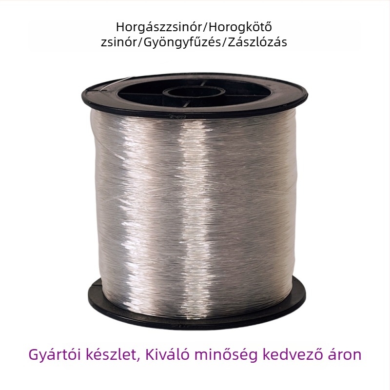 300 m átlátszó nylon horgász zsinór, kopásálló, magas szakítószilárdsággal: fő zsinór és vezető zsinór