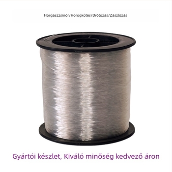 500 m nylon horgász zsinór – fő zsinór és vezető zsinór, kopásálló, magas szakítószilárdságú, átlátszó