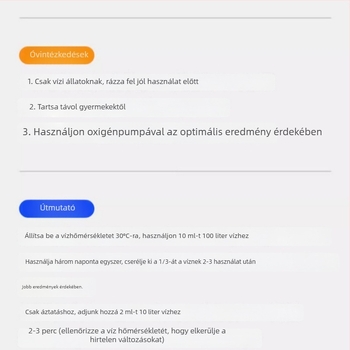 Metilénkék oldat akváriumhoz – halak egészségéért, vízminőség karbantartásáért és fertőtlenítésért, 2,5 kg