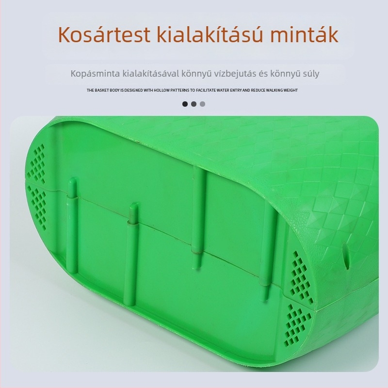 Nagy műanyag horgászkosár – halak és más vízi élőlények fogására — Márka: Jieling Fishing, Anyag: Egyéb