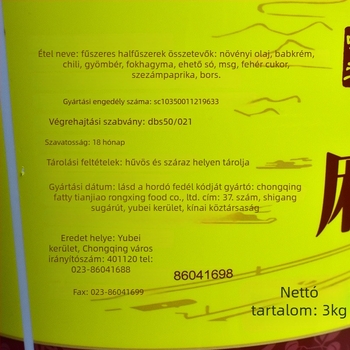 Fat Boy Pikas halízesítő, hordócsomagolás forró pot alaphoz, kereskedelmi felhasználás, 12 hónapos szavatosság, csomagolás 2 doboz