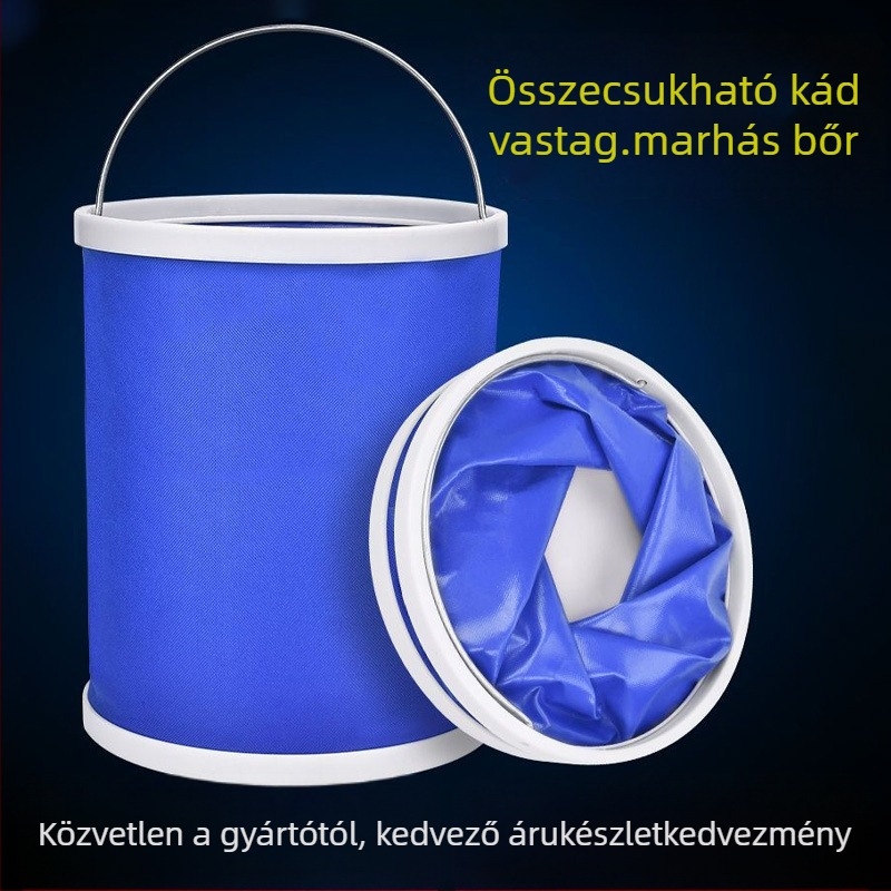 Összecsukható autómosó vödör teleszkópos fogantyúval, Oxford cloth anyagból, márka Jianyan jianyan, súlya 500 g, hordozható