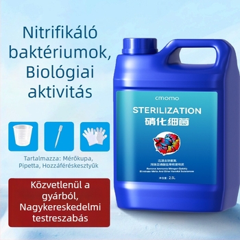 Nitrifikáló baktériumoldat díszhalak akvariumában — víztisztító, stabilizátor, baktériumkultúra