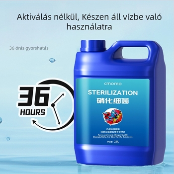 Nitrifikáló baktériumoldat díszhalak akvariumában — víztisztító, stabilizátor, baktériumkultúra