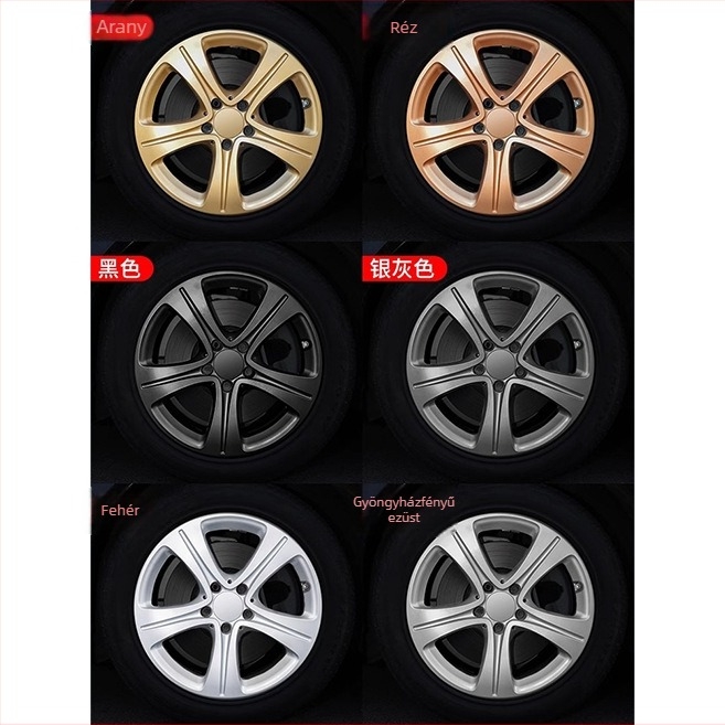 Kerékagy festő fólia felújításhoz – folyékony alapú bevonat, magas viszkozitás, erős ragasztó rendszer, kompatibilis a kerék felszerelésével, testreszabott feldolgozás