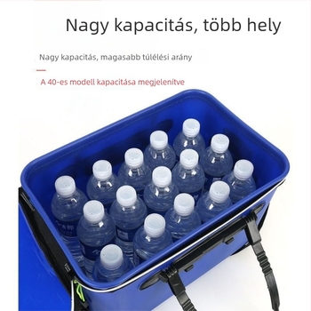Egybeöntött EVA élőhalas hordó, kemény héjjal – nagy kapacitású horgász tartály