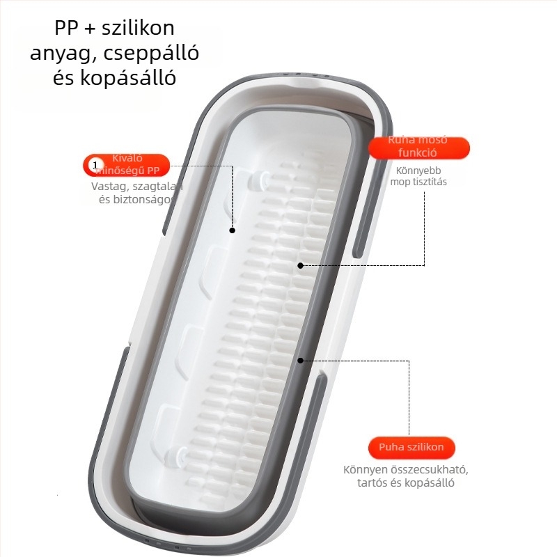 Műanyag összecsukható négyzet alakú vödör autómosáshoz és horgászathoz