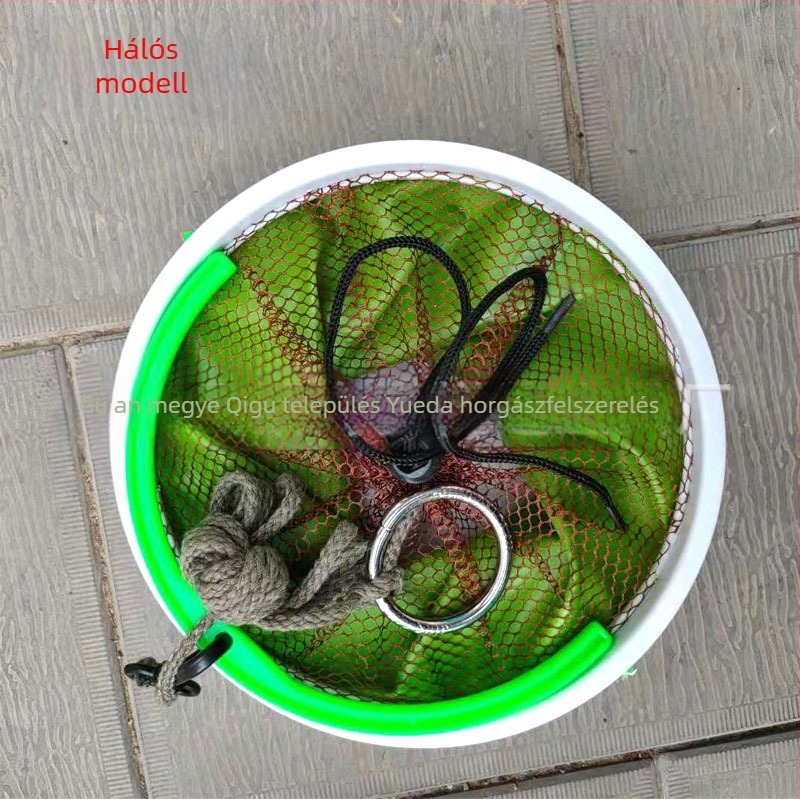 Összecsukható vászon EVA halas vödör fogantyúval és zsinórral