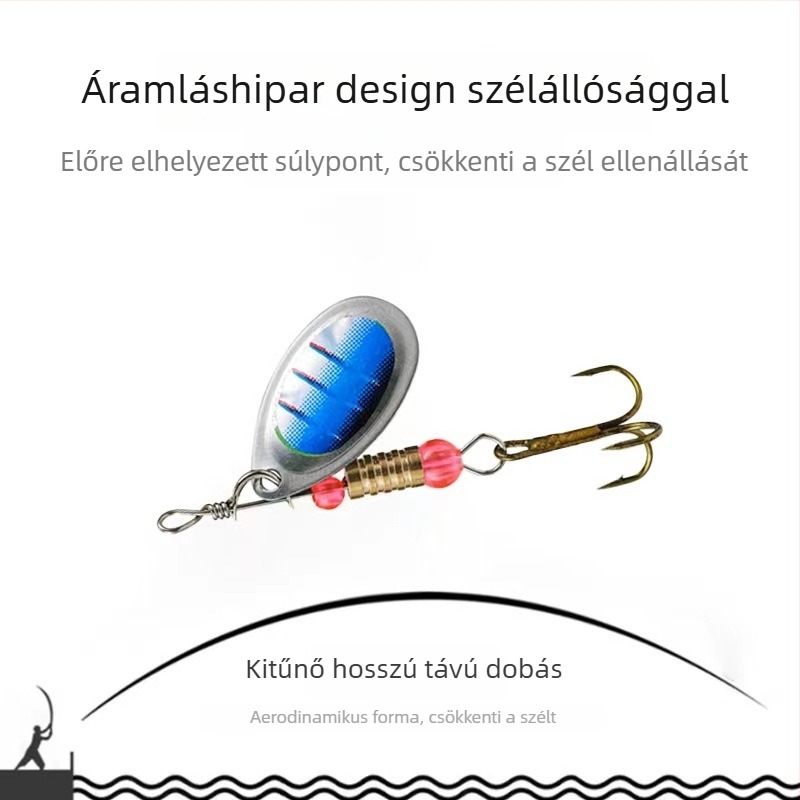 Forgó flitteres csali, fémes flitterekkel, összetett flitterkészlet, 3,5 g, Jiacheng Fishing Gear
