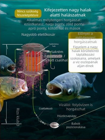 Robbanóhorog folyami horgászat – Iseni horog, 8–16 darab, Yizhi Valley
