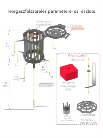 Robbanóhorog folyami horgászat – Iseni horog, 8–16 darab, Yizhi Valley