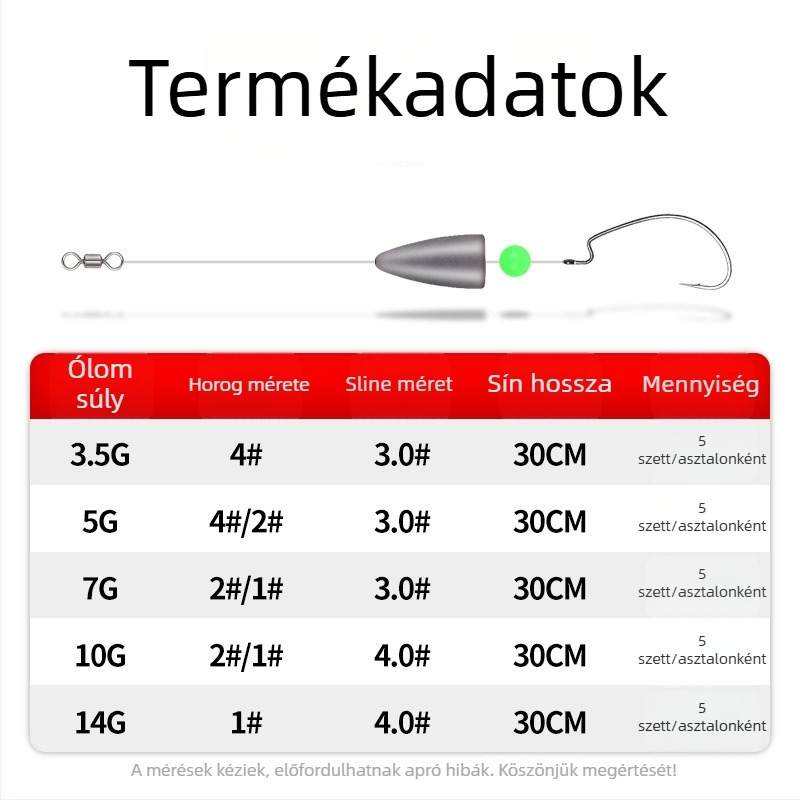SAILW Crank horog – tüskés horog, 500 darabos csomag, tóhoz