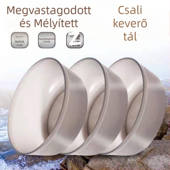 Műanyag 3-darabos etető tálkészlet horgászathoz, összecsukható etető tál