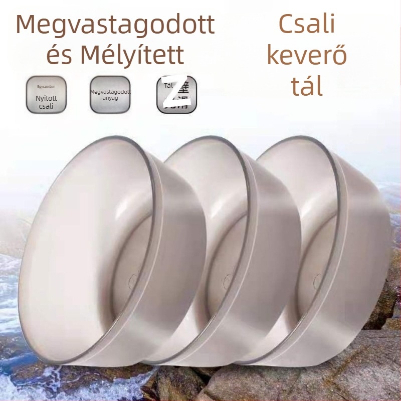 Műanyag 3-darabos etető tálkészlet horgászathoz, összecsukható etető tál