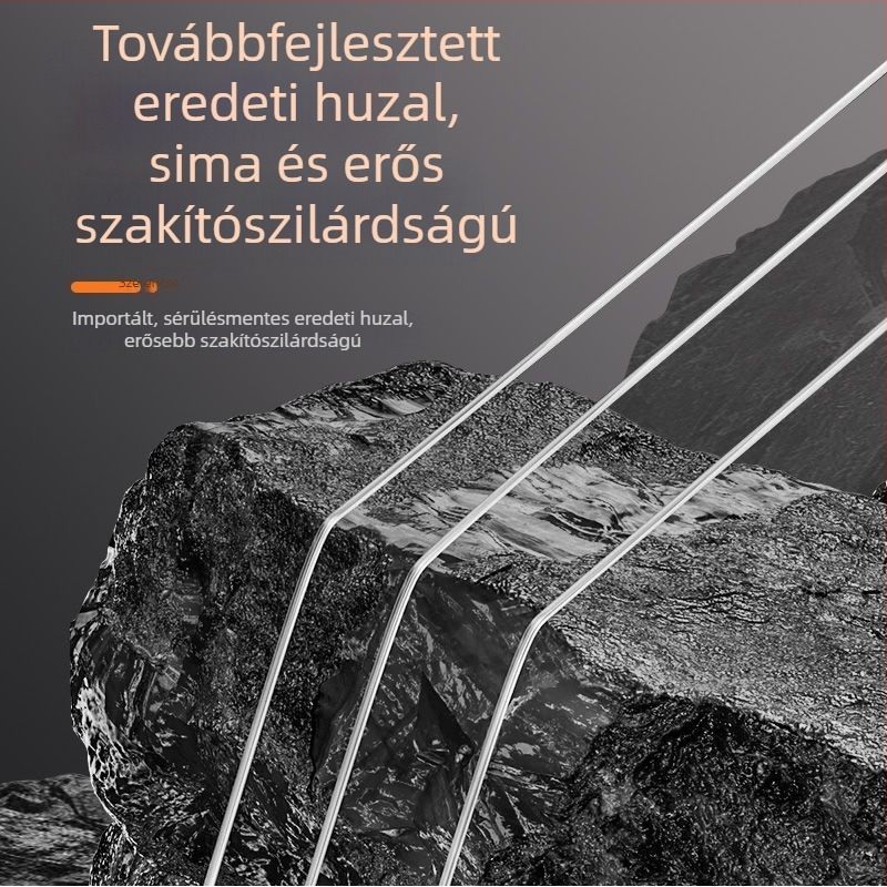 Hemei Wolf Fang kettős horoggal — eredeti horogkészlet, kézzel kötött, csomózás elleni