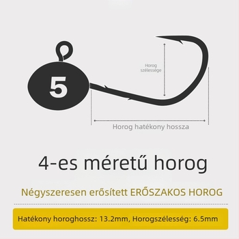 Fejlett ólomfejes horogkészlet mikrocsalikkal és akadások elleni védelemmel
