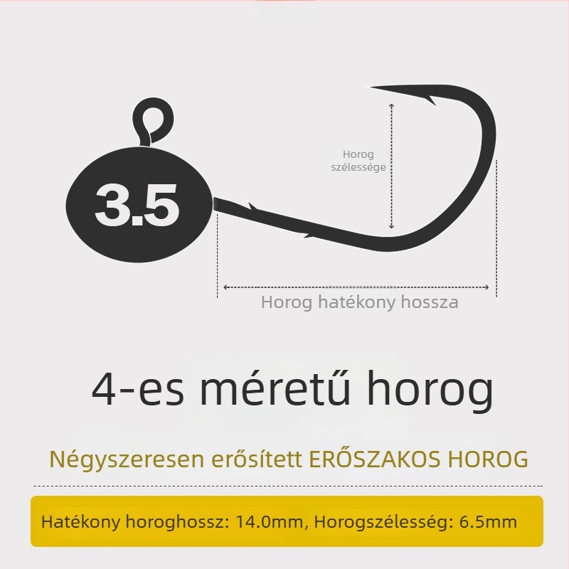 Fejlett ólomfejes horogkészlet mikrocsalikkal és akadások elleni védelemmel