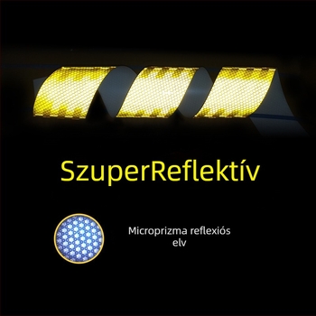 Yin zhen autóreflektív matrica, ragasztó anyag, minta: a képen látható, felhelyezés: ragasztó típusú, feldolgozás és testreszabás: Igen