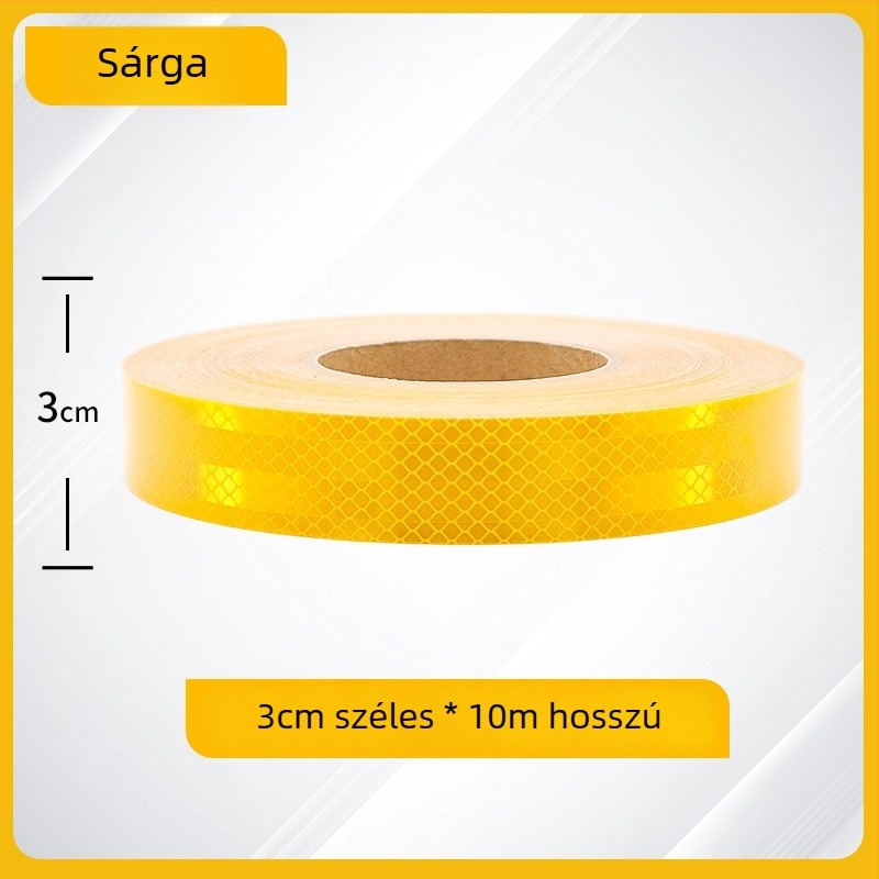 Yin zhen autóreflektív matrica, ragasztó anyag, minta: a képen látható, felhelyezés: ragasztó típusú, feldolgozás és testreszabás: Igen