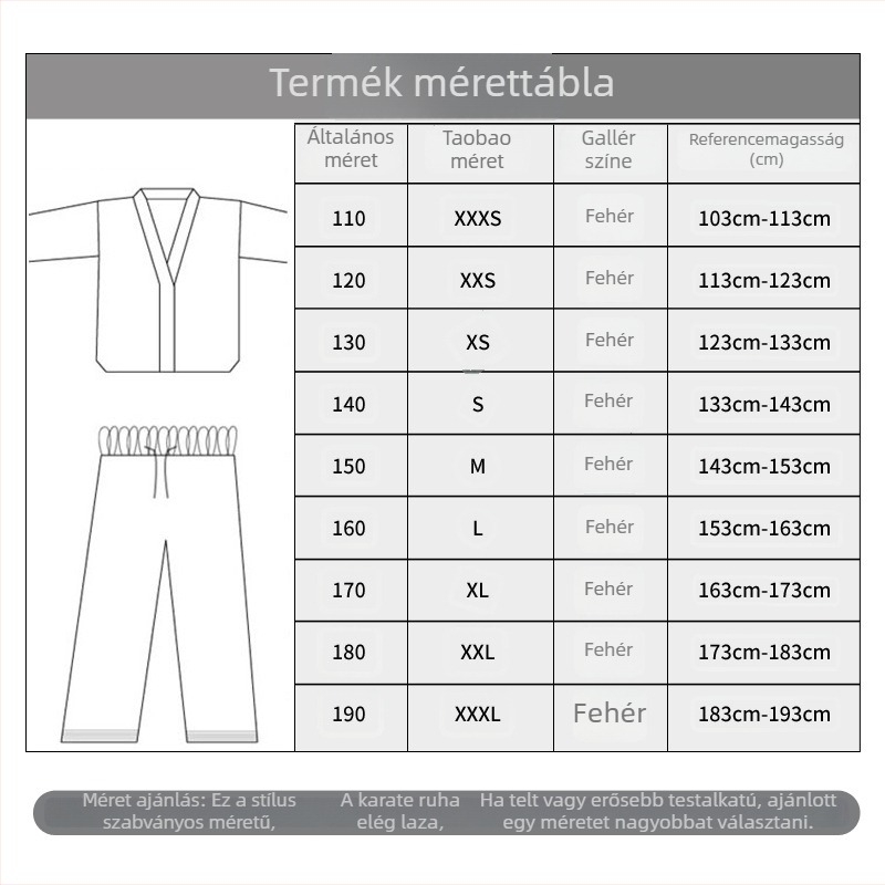 ITF Taekwondo egyenruha, 100% pamut, gyerekek és felnőttek számára, pamut bélés, minta: csíkos vagy egyszínű