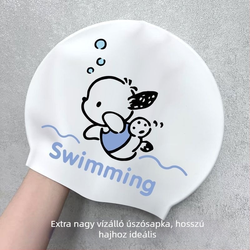 Felnőtt szilikon úszósapka rajzfilm mintával – Raktáron