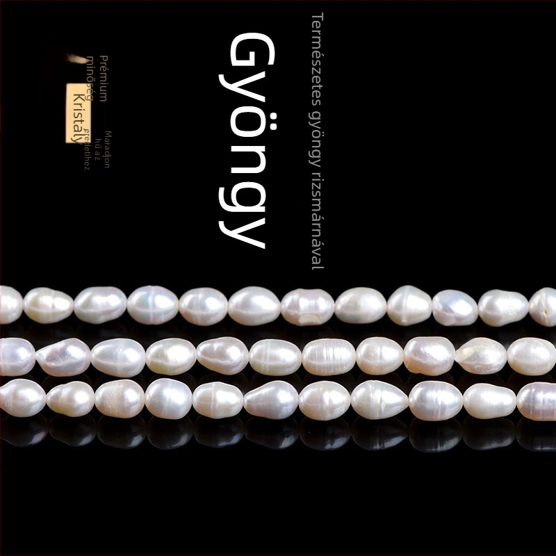 Szabad gyöngyök – Gyöngy, Feldolgozási technika: vágás, őrlés, polírozás, Eredet: Lianyungang, Tavasz 2025