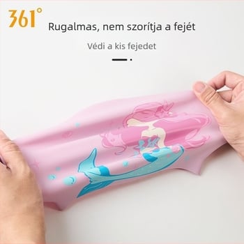 361 Szilikon gyerek úszósapka karikatúra mintával