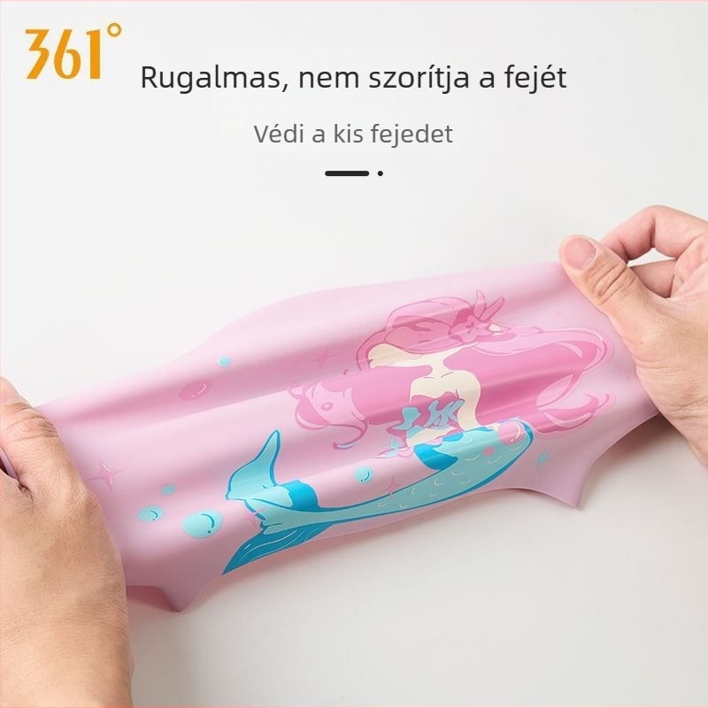 361 Szilikon gyerek úszósapka karikatúra mintával