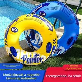 Felnőtt úszókör fogóval, vastagabb kivitel, dupla légkamra, nagy méretű