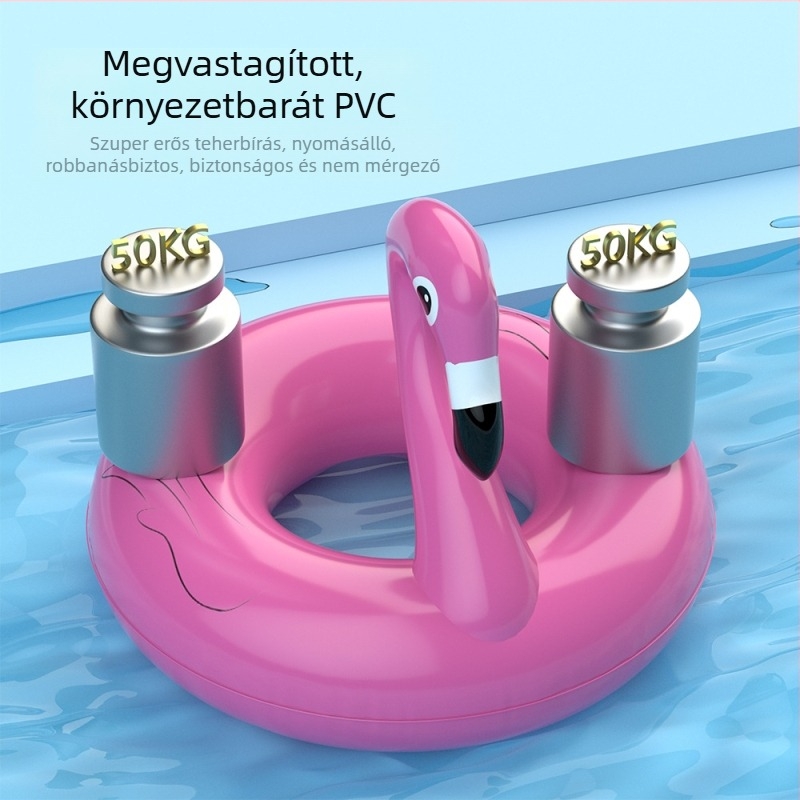 Gyerekeknek szánt úszókarika, vastag PVC, megakadályozza a felborulást és a levegő szivárgását, különböző minták, kültéri használatra nagy úszóerő