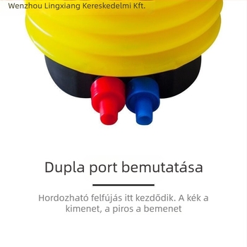 Lábpedálos levegőpumpa felfújható eszközökhöz — alkalmas úszógumikhoz, lufikhoz, felfújható vödrökhöz, káddal és medencéhez (Lingxiang)