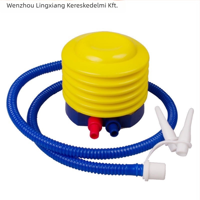 Lábpedálos levegőpumpa felfújható eszközökhöz — alkalmas úszógumikhoz, lufikhoz, felfújható vödrökhöz, káddal és medencéhez (Lingxiang)