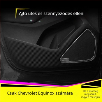 Chevrolet Equinox belső karbon szálas matrica – anti-ütő párna, középkonzol dekoráció, karcolási minta, mágneses rögzítés