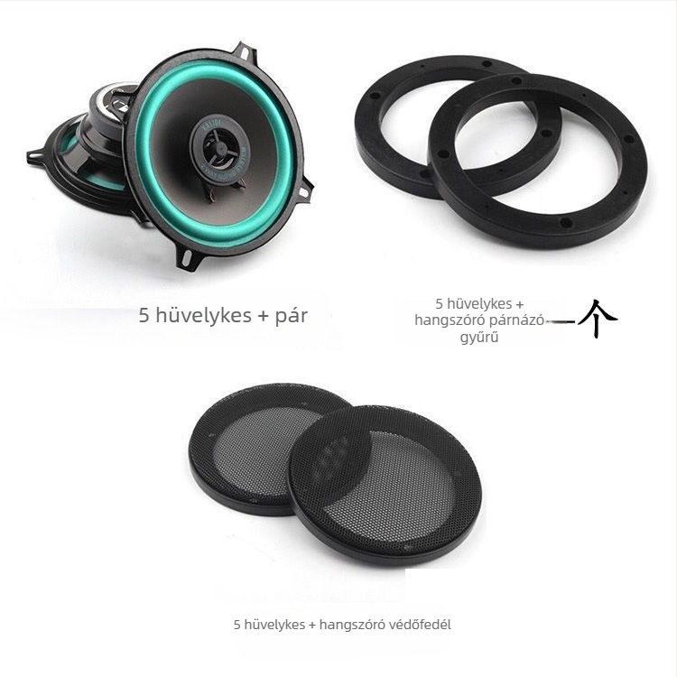 Koaxiális autóhangszóró – teljes tartomány, középbasszus és magas hang