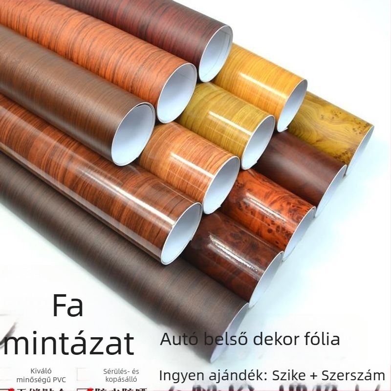 Autó belső térhez való film – Sandalwood Peach Wood, fényes/mat felület, Márka Shiao, PVC