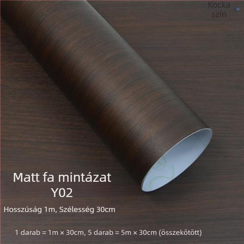 Autó belső tér színváltoztató fólia fa mintázatú PVC, műszerfal és középső konzolhoz, fényes/mat felület, márka Shiao