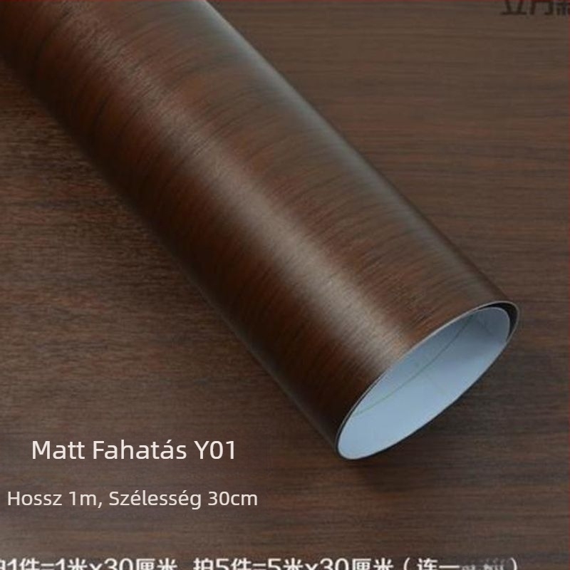 Autó belső tér: színváltó fa mintázatú vinyl-wrap a középső műszerfal paneljére – PVC, fényes/mat felület