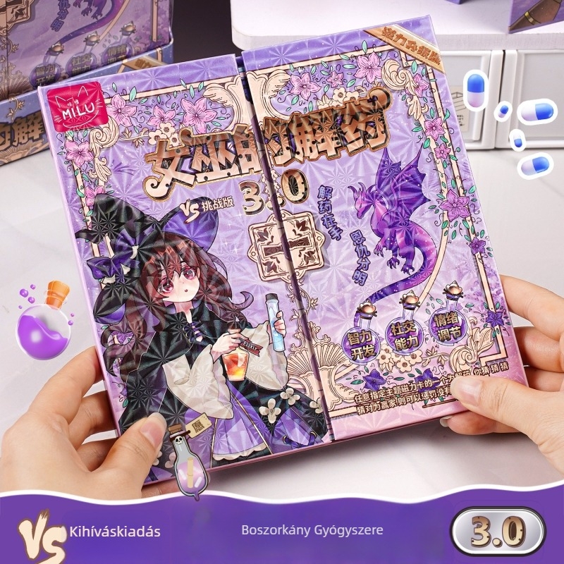 Társasjáték kártyák — The Witch's Antidote 3.0 kiadás, papír, 14+ életkor, dobozos csomagolás