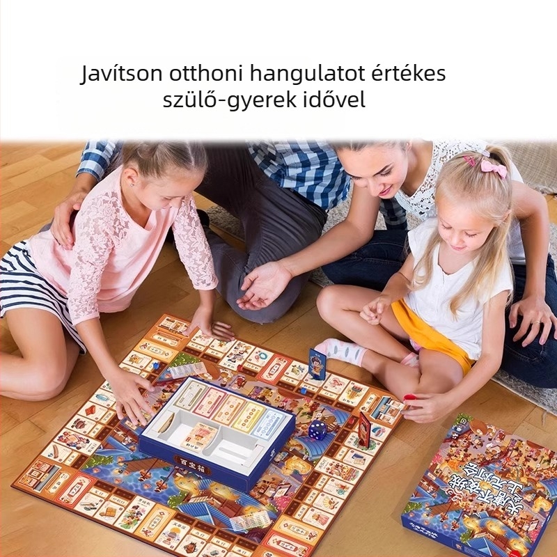 Pinwheel Monopoly: Tang-dinasztia Éjjeli Város – Gyerekeknek szóló interaktív kártyás társasjáték, Pw0495, papírból, 7–14 és 15–35 éveseknek